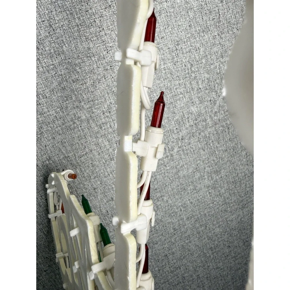 Vintage Christmas Lighted Silhouette‎ Window Wall Table Decoration Candle Light